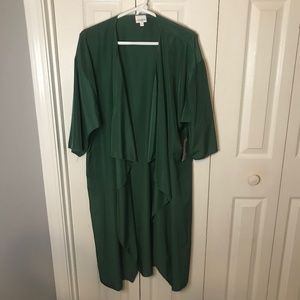 Hunter Green, Silky, Lularoe Shirley, Large, NWT
